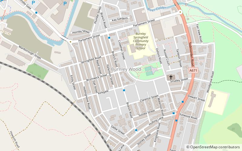 Burnley Wood location map