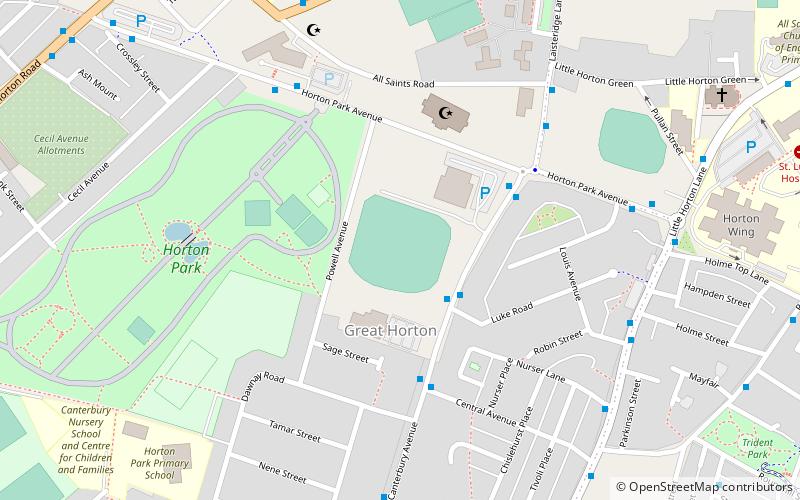 Park Avenue Stadium location map