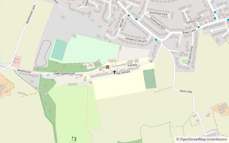 Fulneck Moravian Church location map