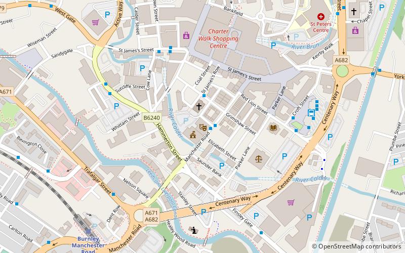 Burnley Mechanics location map