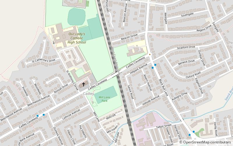 Fulwood and Cadley Primary School location map