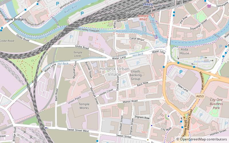 Holbeck Urban Village location map