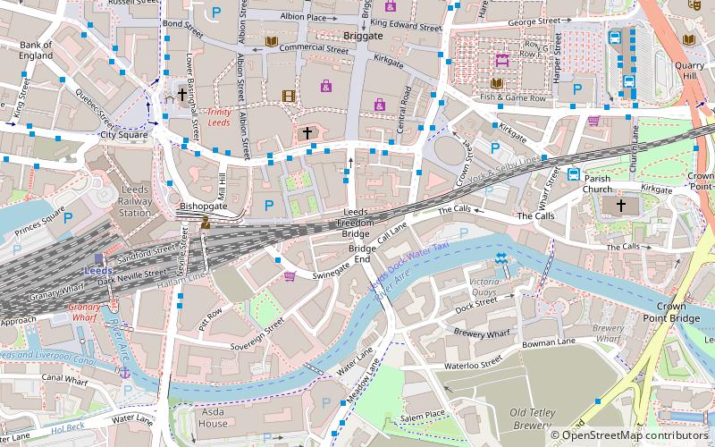 Leeds Freedom Bridge location map