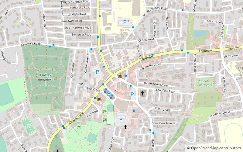 Pudsey Town Hall location map