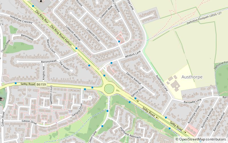 Austhorpe location map