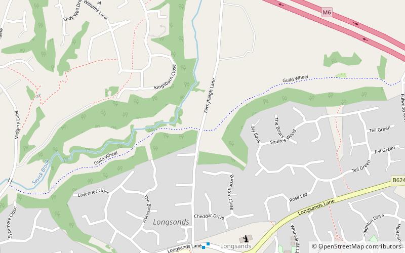 Fernyhalgh Wood location map