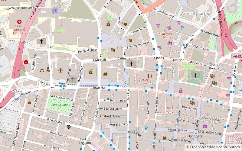 Leeds Art Gallery and The Henry Moore Institute location map