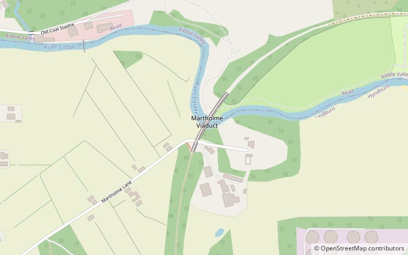 Martholme Viaduct location map