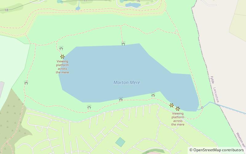 Lokalny Rezerwat Przyrody Marton Mere location map