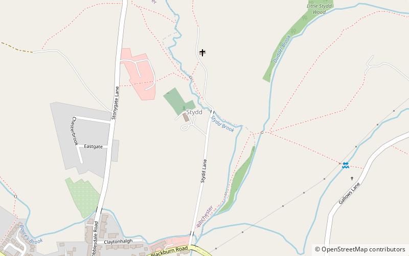 Stydd Gardens location map