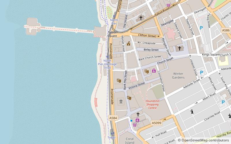 viva vegas diner blackpool location map