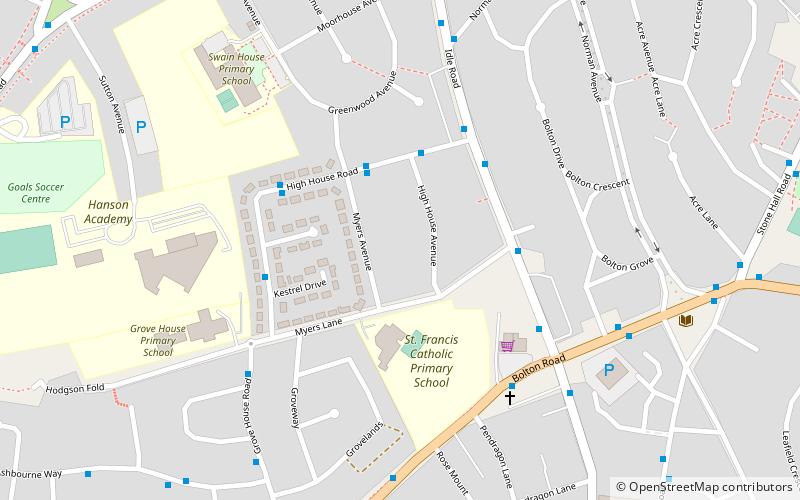 Eccleshill location map