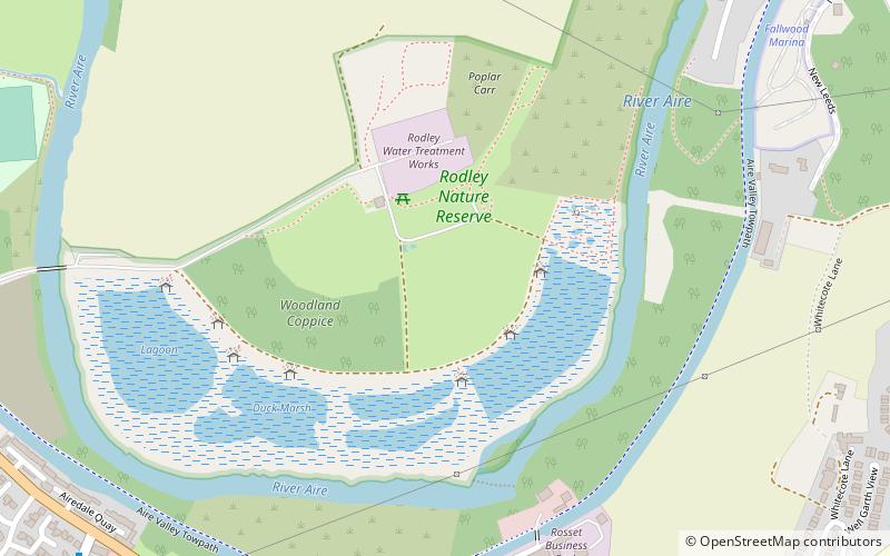 Rodley Nature Reserve location map