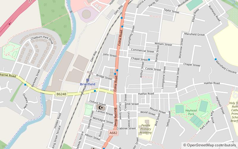 Brierfield Town Hall location map