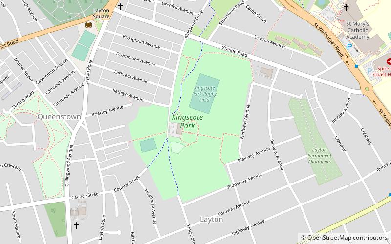 Kingscote Park location map