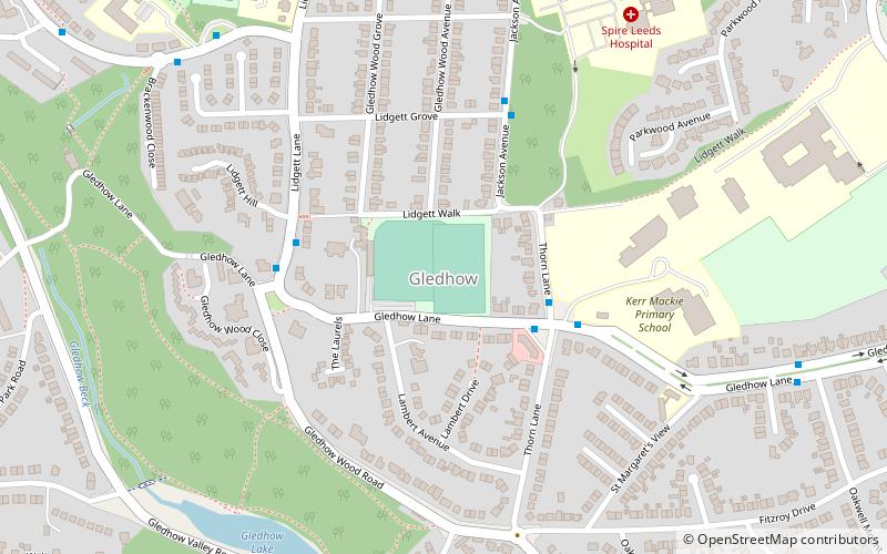 Gledhow Valley Woods location map