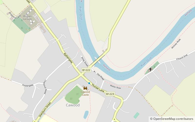 Cawood Bridge location map