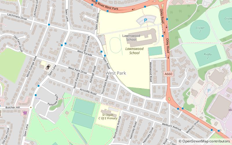 West Park location map