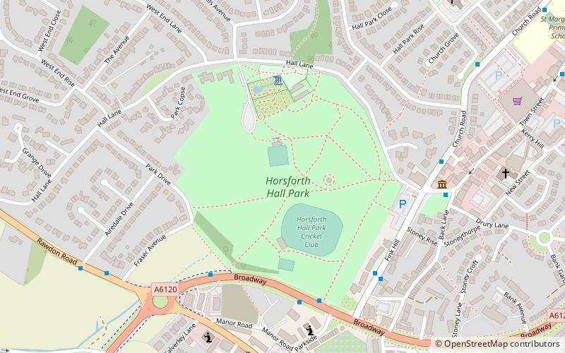 Horsforth Hall Park location map