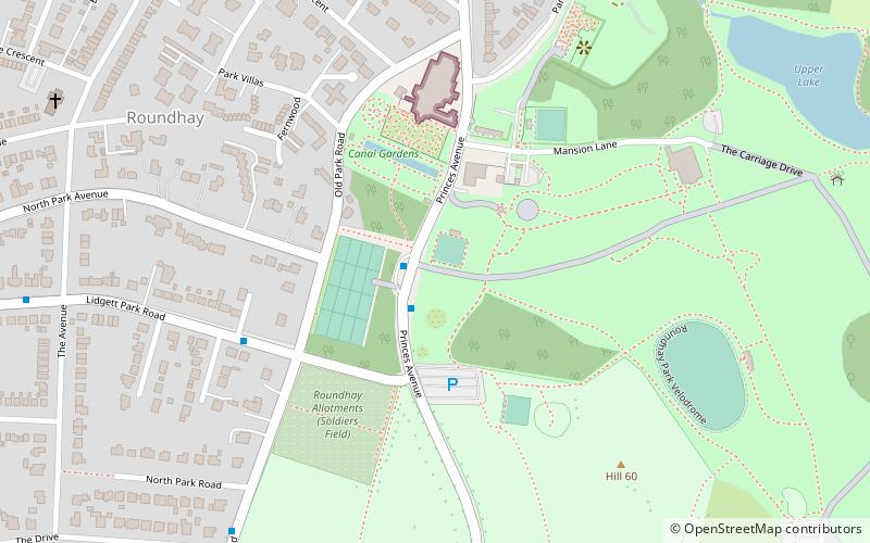 canal gardens leeds location map