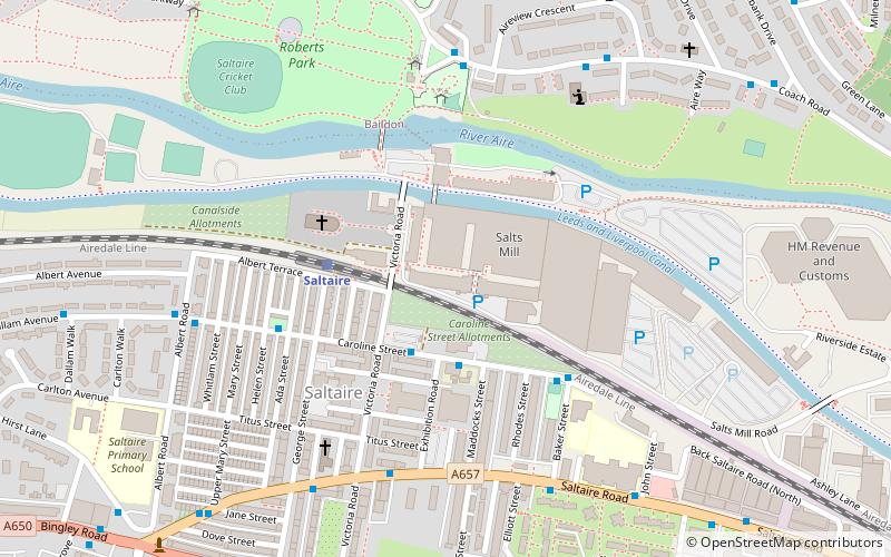 Salts Mill location map