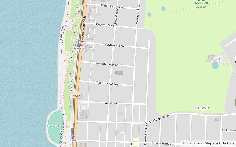 st stephens blackpool location map