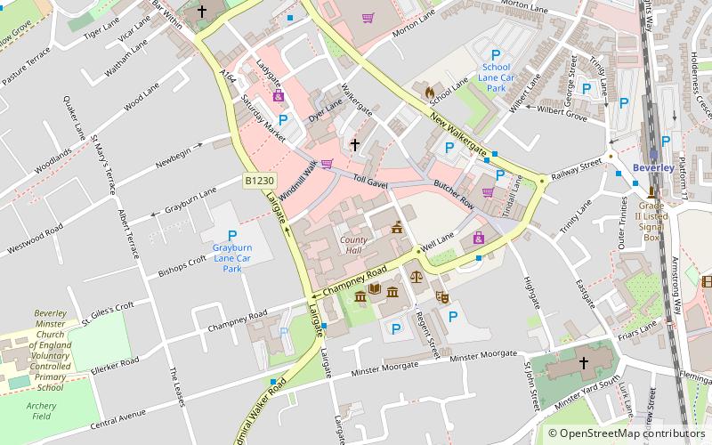 Beverley Guildhall location map