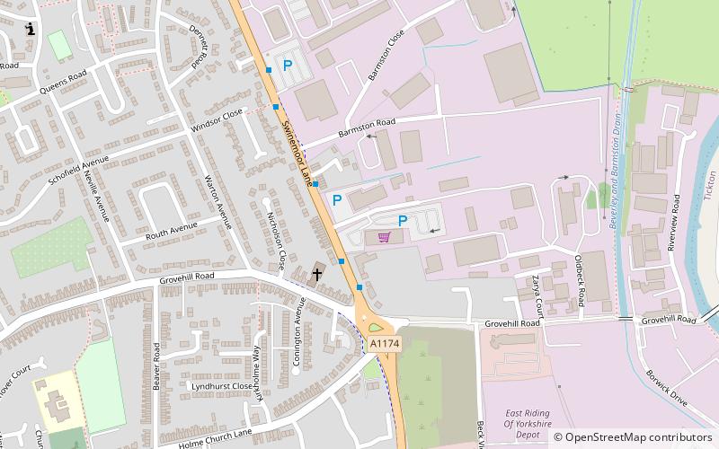 grovehill junction beverley location map