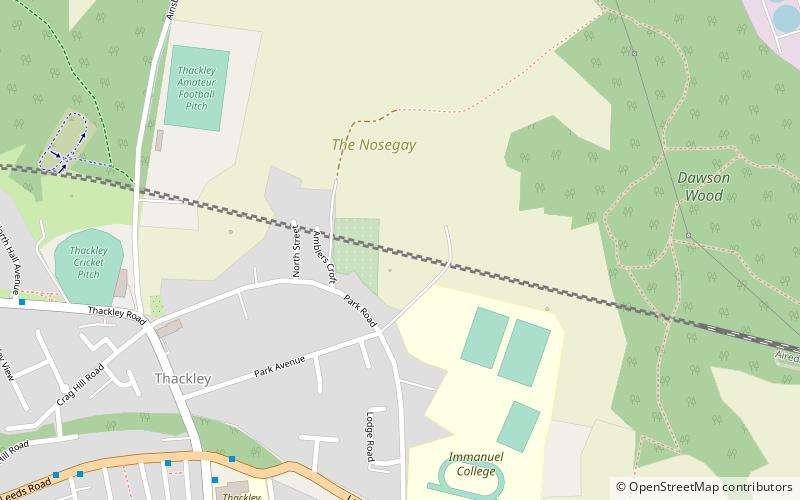 Thackley Tunnel location map