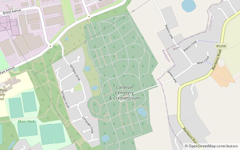 Carleton Crematorium location map