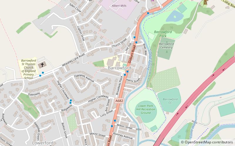 Barrowford location map