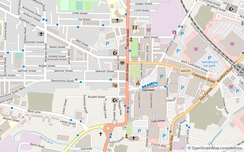 keighley civic centre location map