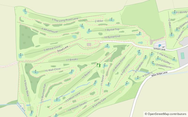 leeds golf centre location map