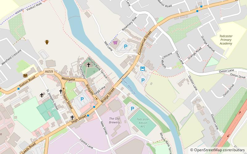 Tadcaster Bridge location map