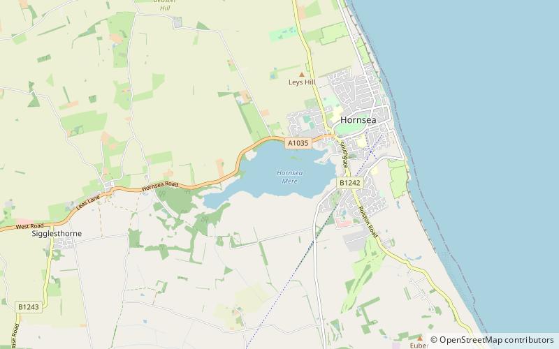 Hornsea Mere location map