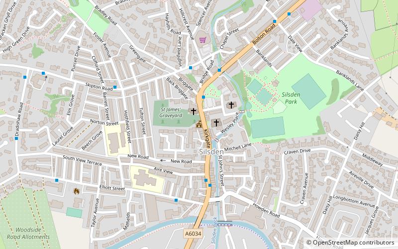 Silsden Town Hall location map