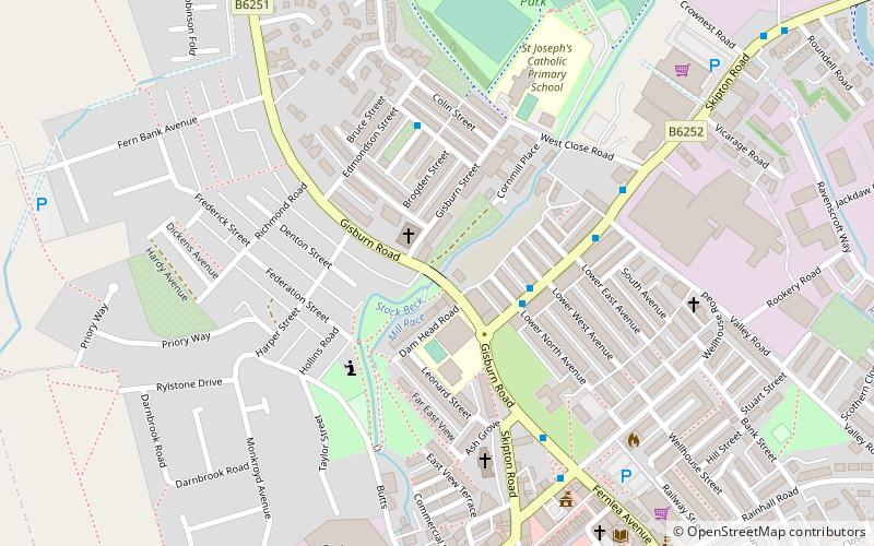 Gisburn Road School location map