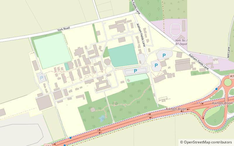 askham bryan college york location map