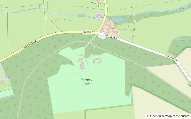 Farnley Hall location map