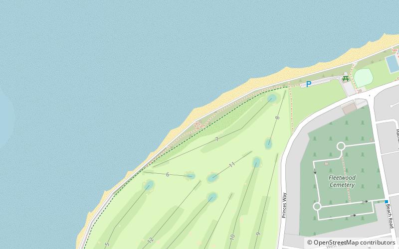 Rossall Point Observation Tower location map