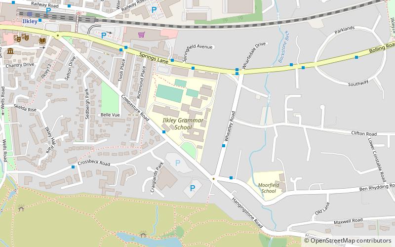 Ilkley Grammar School location map