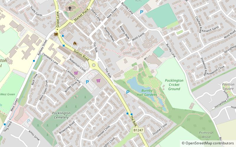Burnby Hall Gardens location map