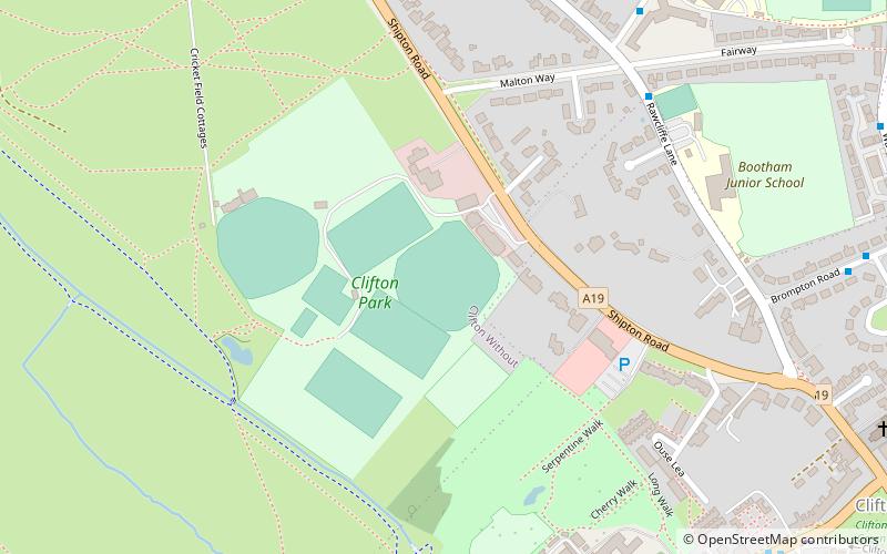 Clifton Park Ground location map