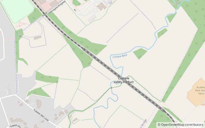 Crimple Valley Viaduct location map