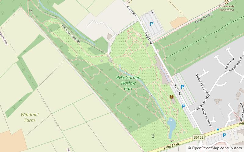 RHS Garden Harlow Carr location map