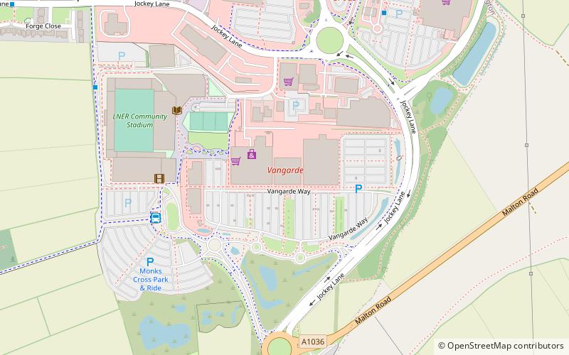 Vangarde Shopping Park York location map