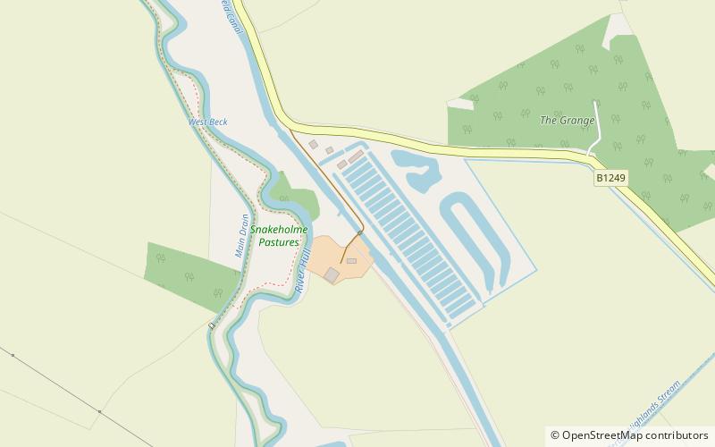 Snakeholme Lock location map