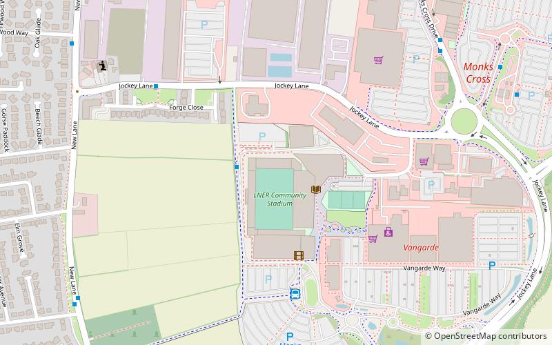 York Community Stadium location map