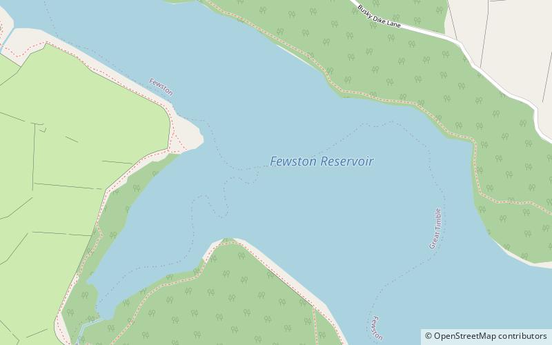 Fewston Reservoir location map