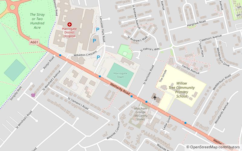 Wetherby Road location map